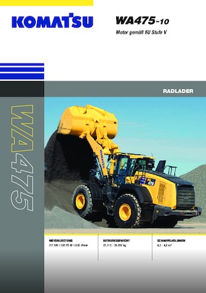 Utovarivači na kotačima Komatsu WA475-10E0