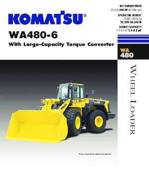 Utovarivači na kotačima Komatsu WA480-6