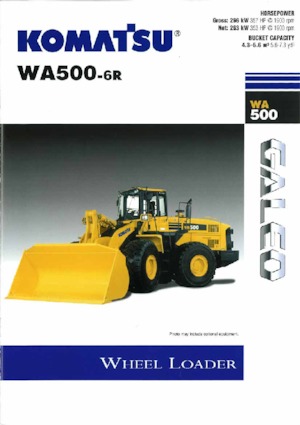 Utovarivači na kotačima Komatsu WA500-6R