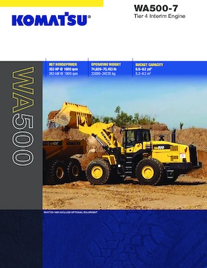 Utovarivači na kotačima Komatsu WA500-7
