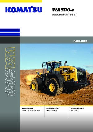Utovarivači na kotačima Komatsu WA500-8