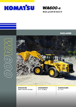 Utovarivači na kotačima Komatsu WA600-8