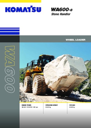 Utovarivači na kotačima Komatsu WA600-8