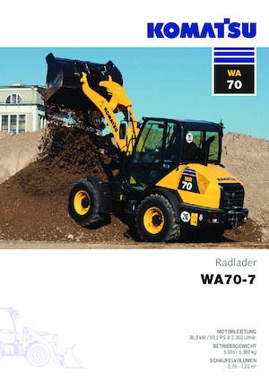 Utovarivači na kotačima Komatsu WA70-7 