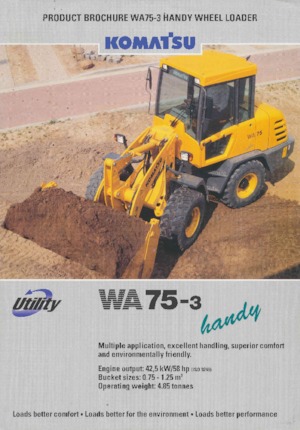 Utovarivači na kotačima Komatsu WA75-3