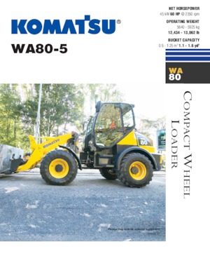 Utovarivači na kotačima Komatsu WA80-5