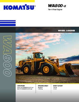 Utovarivači na kotačima Komatsu WA800-8E0