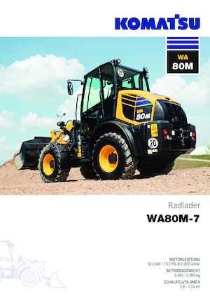 Utovarivači na kotačima Komatsu WA80M-7 