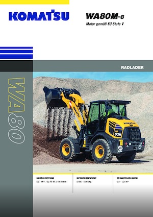 Utovarivači na kotačima Komatsu WA80M-8E0