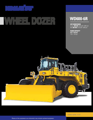 Dozeri na kotačima Komatsu WD600-6R