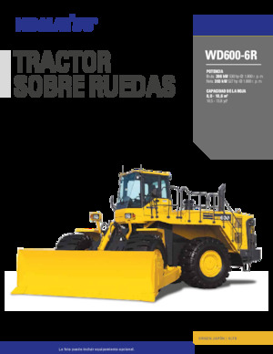 Dozeri na kotačima Komatsu WD600-6R