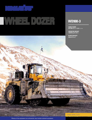 Dozeri na kotačima Komatsu WD900-3A