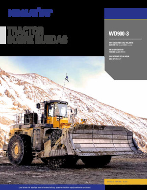 Dozeri na kotačima Komatsu WD900-3A