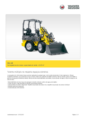 Utovarivači na kotačima Wacker Neuson WL 18