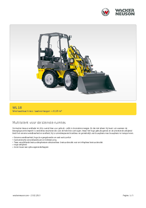Utovarivači na kotačima Wacker Neuson WL 18