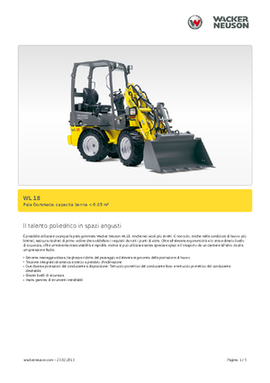 Utovarivači na kotačima Wacker Neuson WL 18