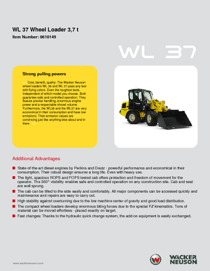 Utovarivači na kotačima Wacker Neuson WL 37