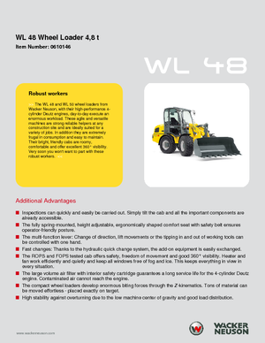 Utovarivači na kotačima Wacker Neuson WL 48