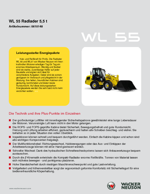 Utovarivači na kotačima Wacker Neuson WL 55