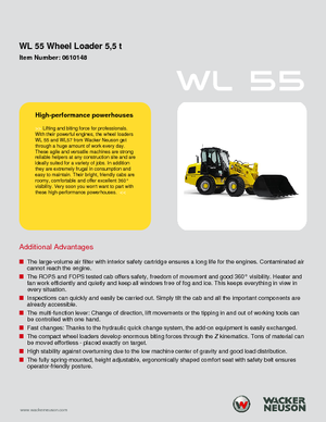 Utovarivači na kotačima Wacker Neuson WL 55