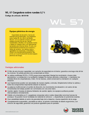 Utovarivači na kotačima Wacker Neuson WL 57