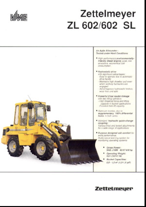 Utovarivači na kotačima Zettelmeyer ZL 602 SL
