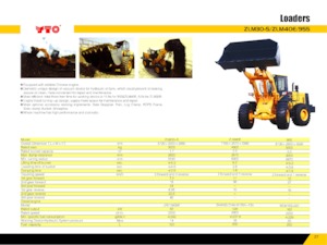 Utovarivači na kotačima YTO 955