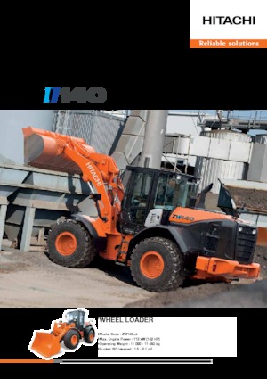 Utovarivači na kotačima Hitachi ZW140-5B