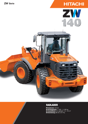 Utovarivači na kotačima Hitachi ZW 140