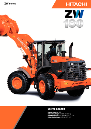 Utovarivači na kotačima Hitachi ZW 180