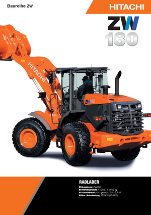 Utovarivači na kotačima Hitachi ZW 180