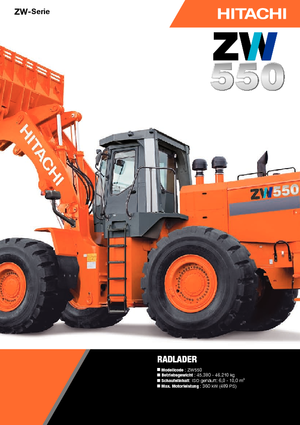 Utovarivači na kotačima Hitachi ZW 550