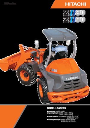 Utovarivači na kotačima Hitachi ZW80