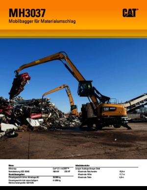 Bageri na kotačima Caterpillar MH 3037