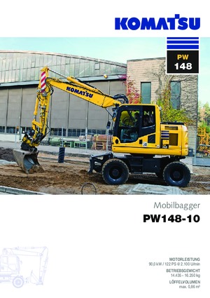 Bageri na kotačima Komatsu PW148-10