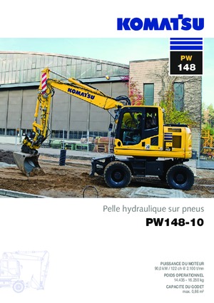 Bageri na kotačima Komatsu PW148-10