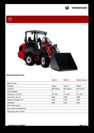 Dvorišni utovarivač Weidemann 1350 CX