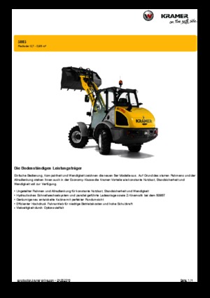 Utovarivači na kotačima Kramer 5085