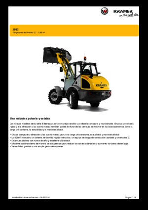 Utovarivači na kotačima Kramer 5085