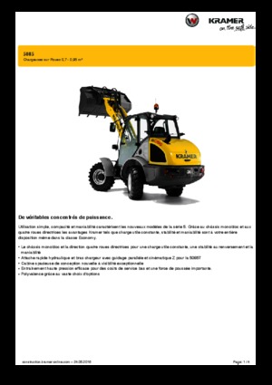 Utovarivači na kotačima Kramer 5085