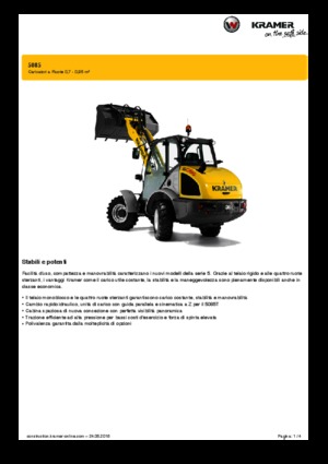 Utovarivači na kotačima Kramer 5085