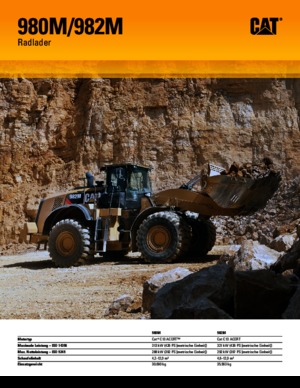 Utovarivači na kotačima Caterpillar 982M