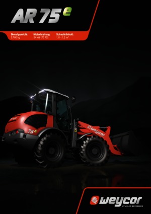 Utovarivači na kotačima weycor AR 75 e