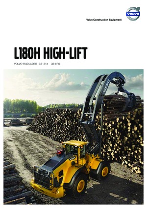 Utovarivači na kotačima Volvo L180H High-Lift