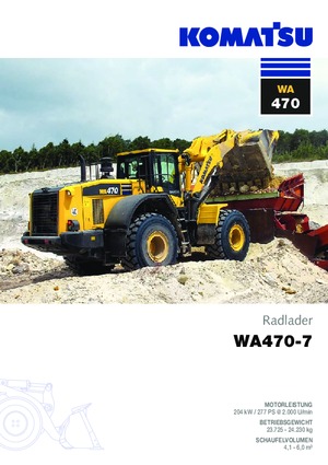 Utovarivači na kotačima Komatsu WA470-7