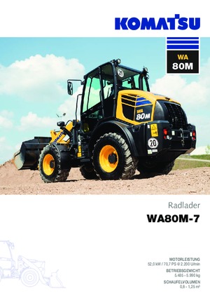 Utovarivači na kotačima Komatsu WA80M-7