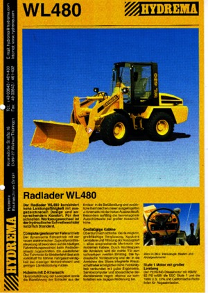 Utovarivači na kotačima Hydrema WL 480