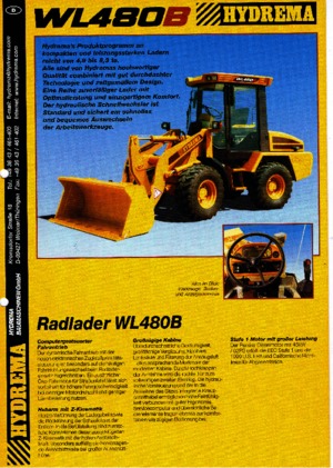 Utovarivači na kotačima Hydrema WL 480 B
