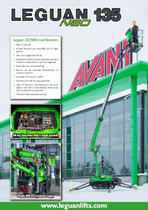 Zglobna podizna platforma na kotačima Leguan 135 NEO