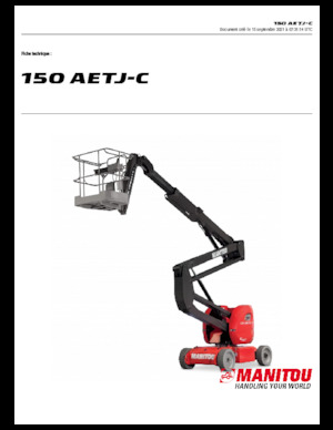 Zglobna podizna platforma na kotačima Manitou 150 AETJ C